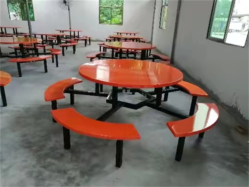 10人圓桌玻璃鋼餐桌 (15)
