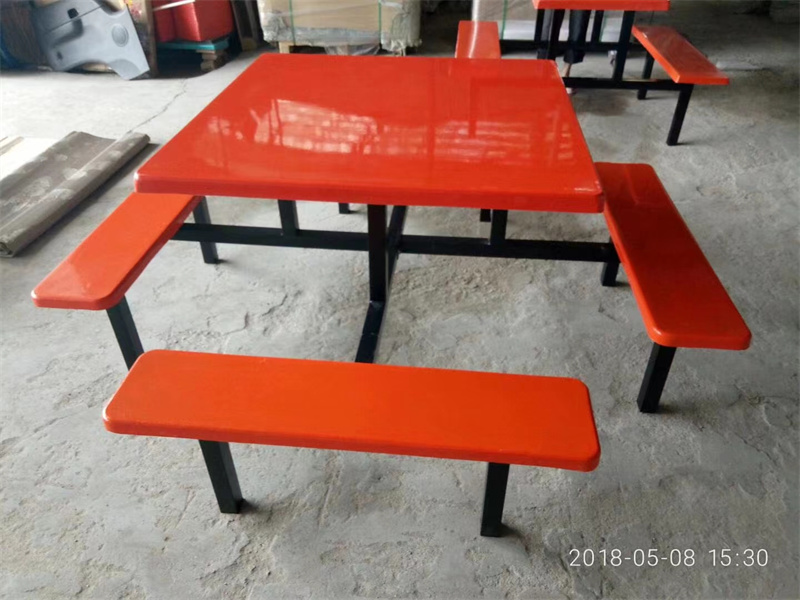 8人方桌玻璃鋼餐桌 (20)
